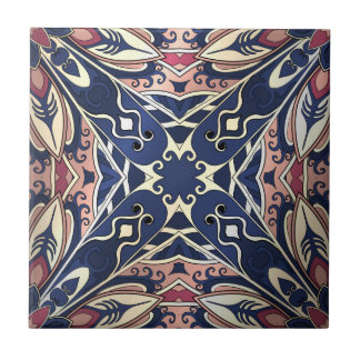 Beautiful complicated colourful ornament. tile