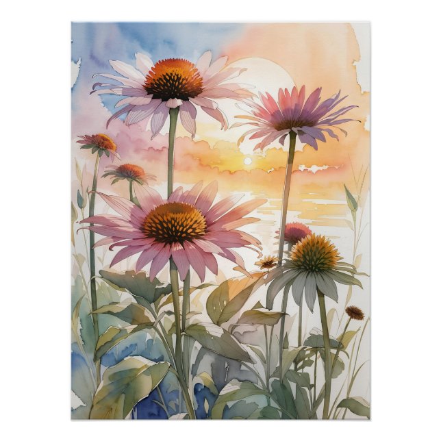 Beautiful Coneflower Poster (Front)