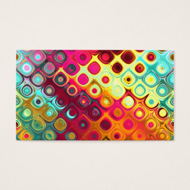 Beautiful cool abstract squares circles glass glow (Front)