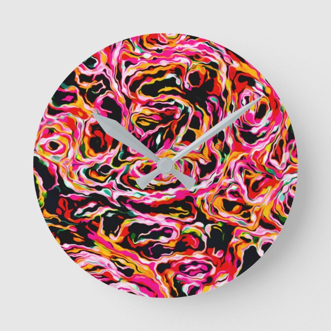 Beautiful Cool Colourful Funky Round Clock (Front)