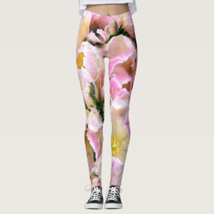 Beautiful cool girly floral design  leggings