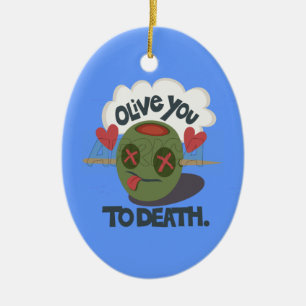 Beautiful Cool I love Africa Art Ceramic Tree Decoration