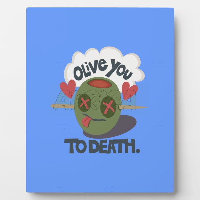 Beautiful Cool I love Africa Art Plaque (Front)