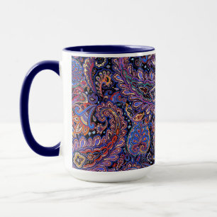 Beautiful, Cool Puprle Lavender Paisley Design Mug
