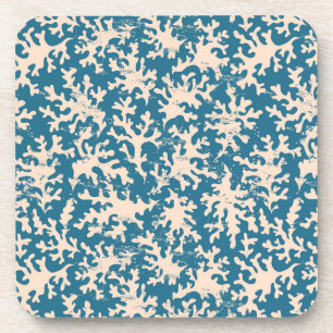 Beautiful Coral Pattern Coaster