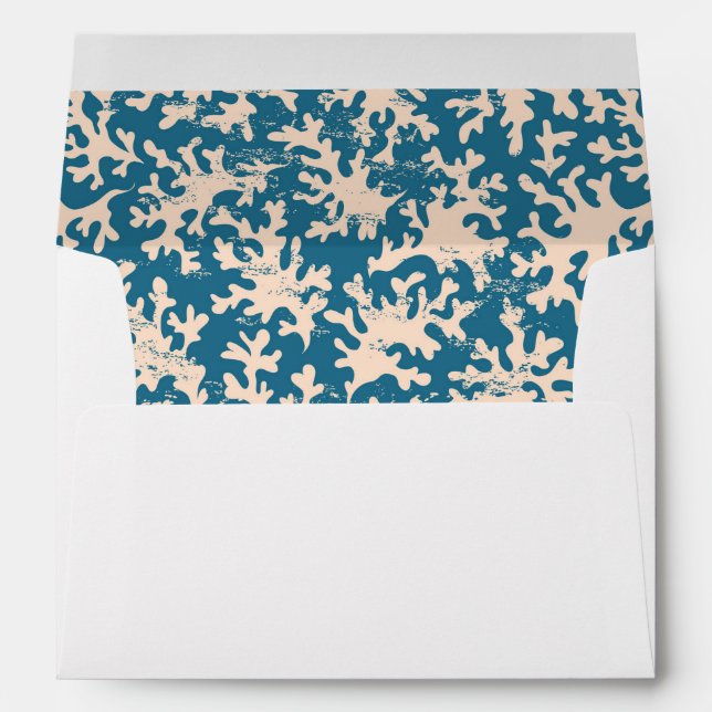Beautiful Coral Pattern Envelope (Back (Bottom))