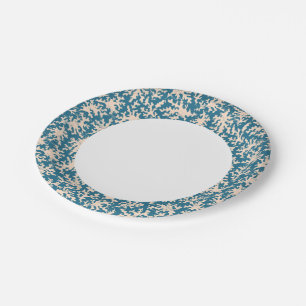 Beautiful Coral Pattern Paper Plate