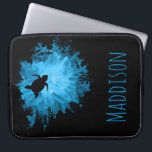 Beautiful Coral Reef Turtle Shadow Black Blue Laptop Sleeve<br><div class="desc">This trendy laptop sleeve for women features an upwards view,  casting a black shadow of a coral reef and a turtle against the sun shining through the water. The water in the background is painted in.</div>