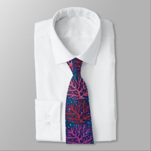 Beautiful Coral Seamless Pattern Neck Tie