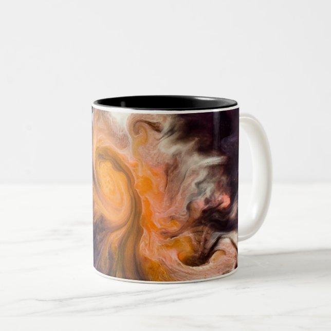 Beautiful Cosmos Two-Tone Coffee Mug (Front Right)