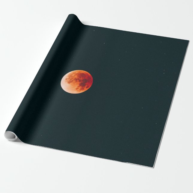 Beautiful Cosmos Wrapping Paper (Unrolled)