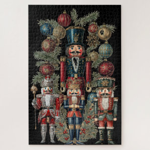 Beautiful Costumed Nutcrackers Festive Jigsaw Puzzle