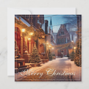 Beautiful Cosy Christmas Motif in a Dreamy Old Tow