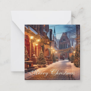 Beautiful Cosy Christmas Motif in a Dreamy Old Tow Card