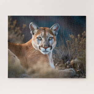 Beautiful Cougar Mountain Lion Wild Cat Animal Jigsaw Puzzle