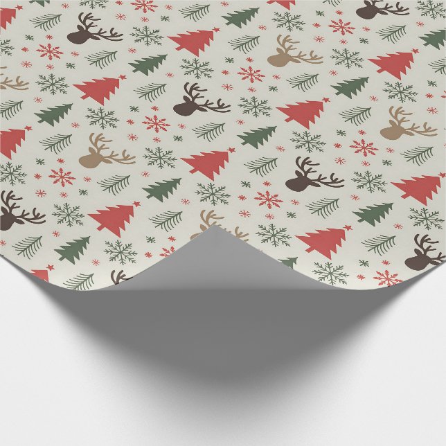 Beautiful Country Christmas Wrapping Paper (Corner)