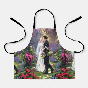 Beautiful Couple in The Park Apron