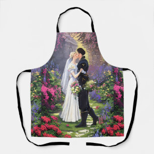 Beautiful Couple in The Park Apron