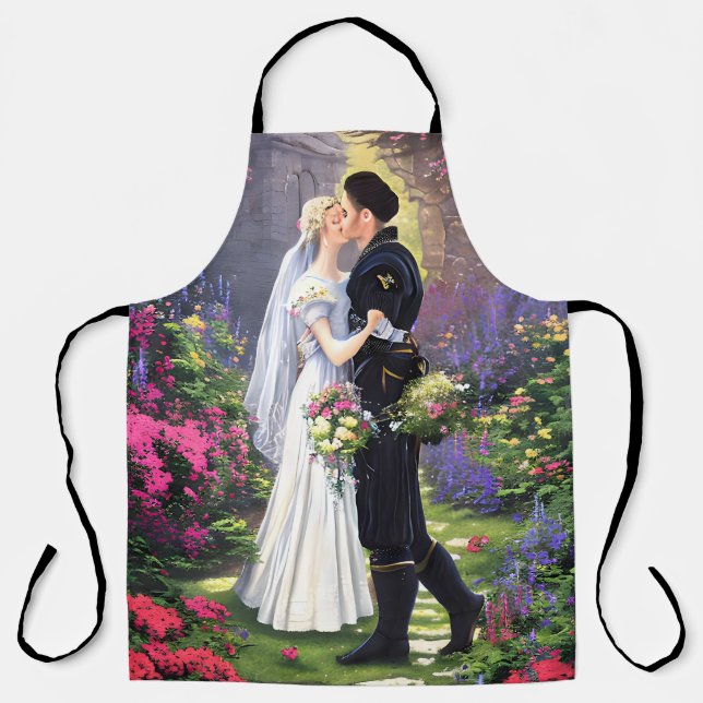 Beautiful Couple in The Park Apron (Front)