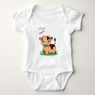 Beautiful Cow Baby Bodysuit