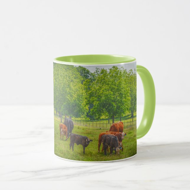 Beautiful Cow Cattle Pasture Farm Art Mug (Front Right)