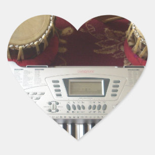 Beautiful Creative Corner: Musical Tapestry Heart Sticker