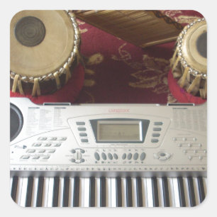 Beautiful Creative Corner: Musical Tapestry Square Sticker