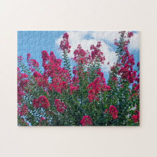 Beautiful Crepe Myrtle Flowers Nature Photography Jigsaw Puzzle