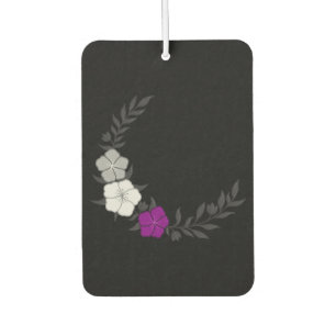 Beautiful Crescent of Subtle Asexual Flowers Car Air Freshener