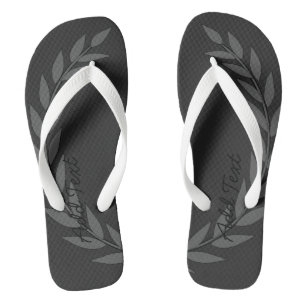 Beautiful Crown Leaf Add Text Printed Shoes-Sandal Thongs