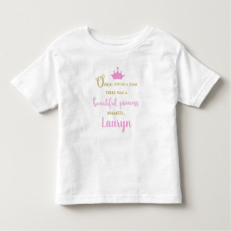 Beautiful Crown Princess Personalised Name Toddler T-Shirt