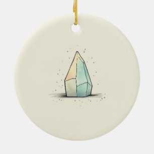 Beautiful Crystal Tint Art Ceramic Ornament