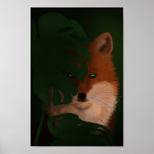 Beautiful Cunning Fox Poster