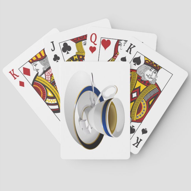 Beautiful Cup of Coffee Deck of Playing Cards (Back)