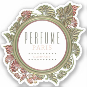 Beautiful Custom Floral Label Kiss-Cut