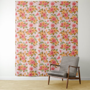 Beautiful Custom Floral Wall Tapestry