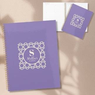 Beautiful Custom Modern Simple Geometric Pattern Planner