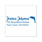 Beautiful Custom Name Return Address Dolphin