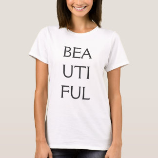 Beautiful, customisable Tshirt with text design