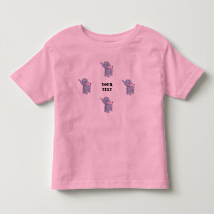 Beautiful Cute Looking Elelphant image Your Text  Toddler T-Shirt