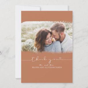 Beautiful Cute Wedding Thank You Photo