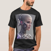 Beautiful Cyborg Robot