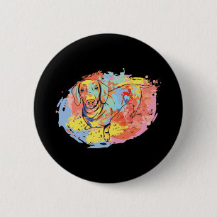 Beautiful dachshund dog 6 cm round badge