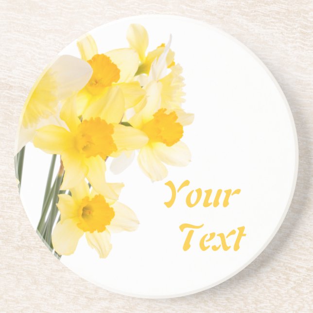 Beautiful Daffodils Drink Coaster (Front)