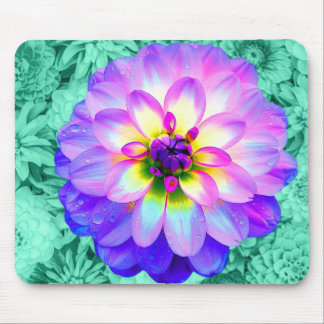 Beautiful Dahlia Flower Mouse Pad Mat