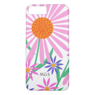 Beautiful Daisies custom monogram phone cases