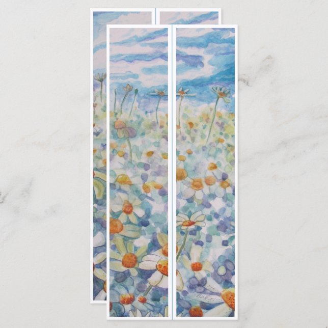 Beautiful Daisies Two Bookmarks (Front/Back)