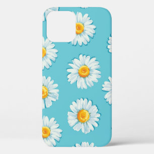 Beautiful daisy flowers seamless pattern iPhone 12 case