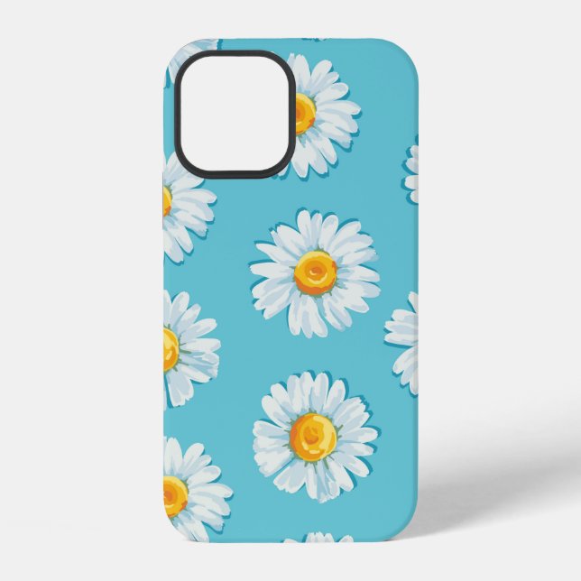 Beautiful daisy flowers seamless pattern iPhone case (Back)