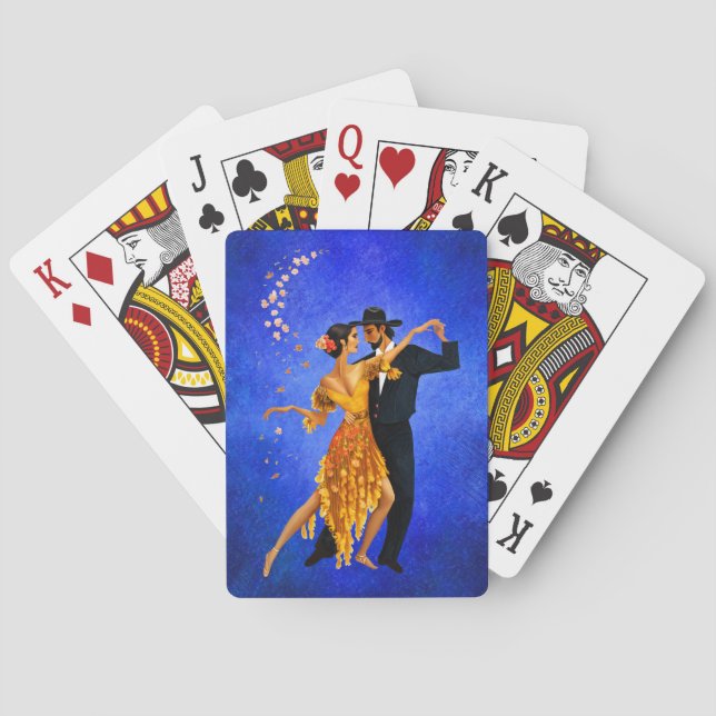 Beautiful Dancing Couple Playing Cards (Back)